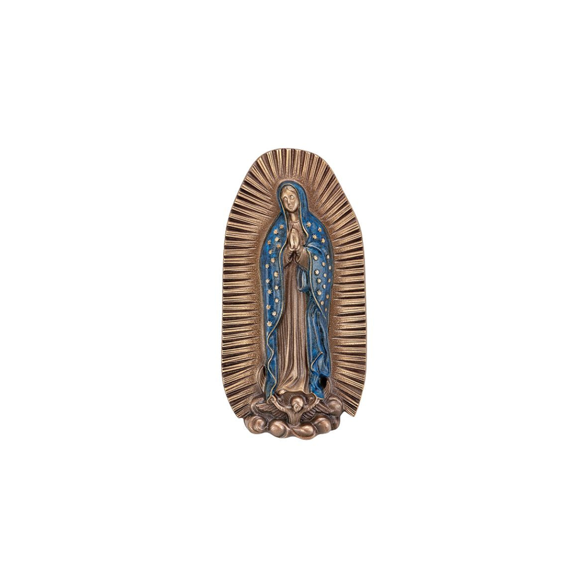 Emerson Monument Company Bronze Lady Guadalupe Emblem
