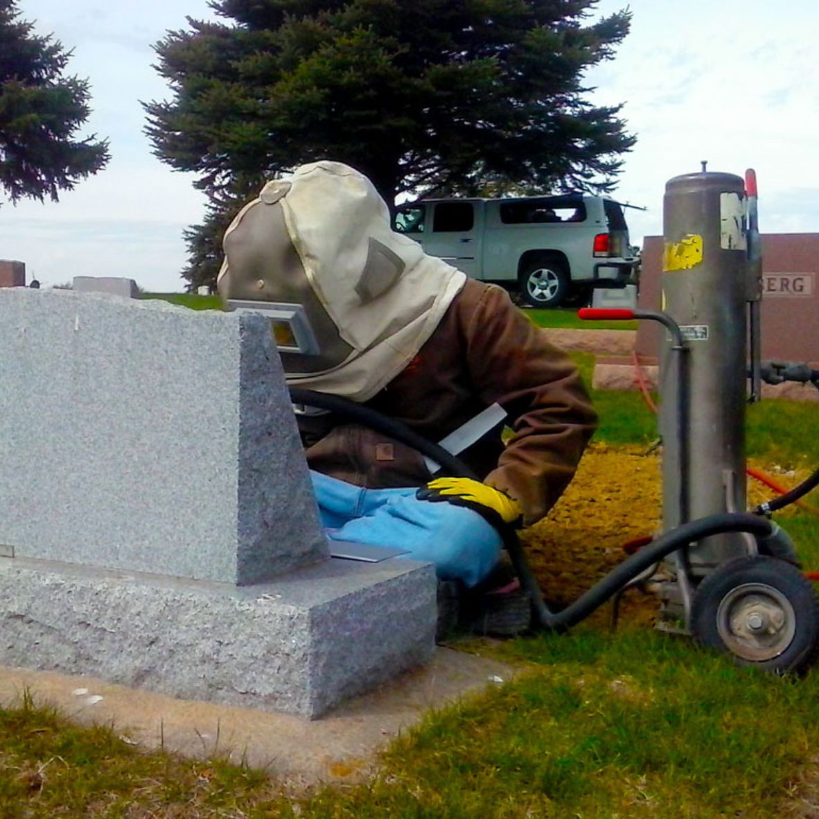 Emerson Monument Company Final Date Inscription Services Add a Final Date of Life on a Headstone
