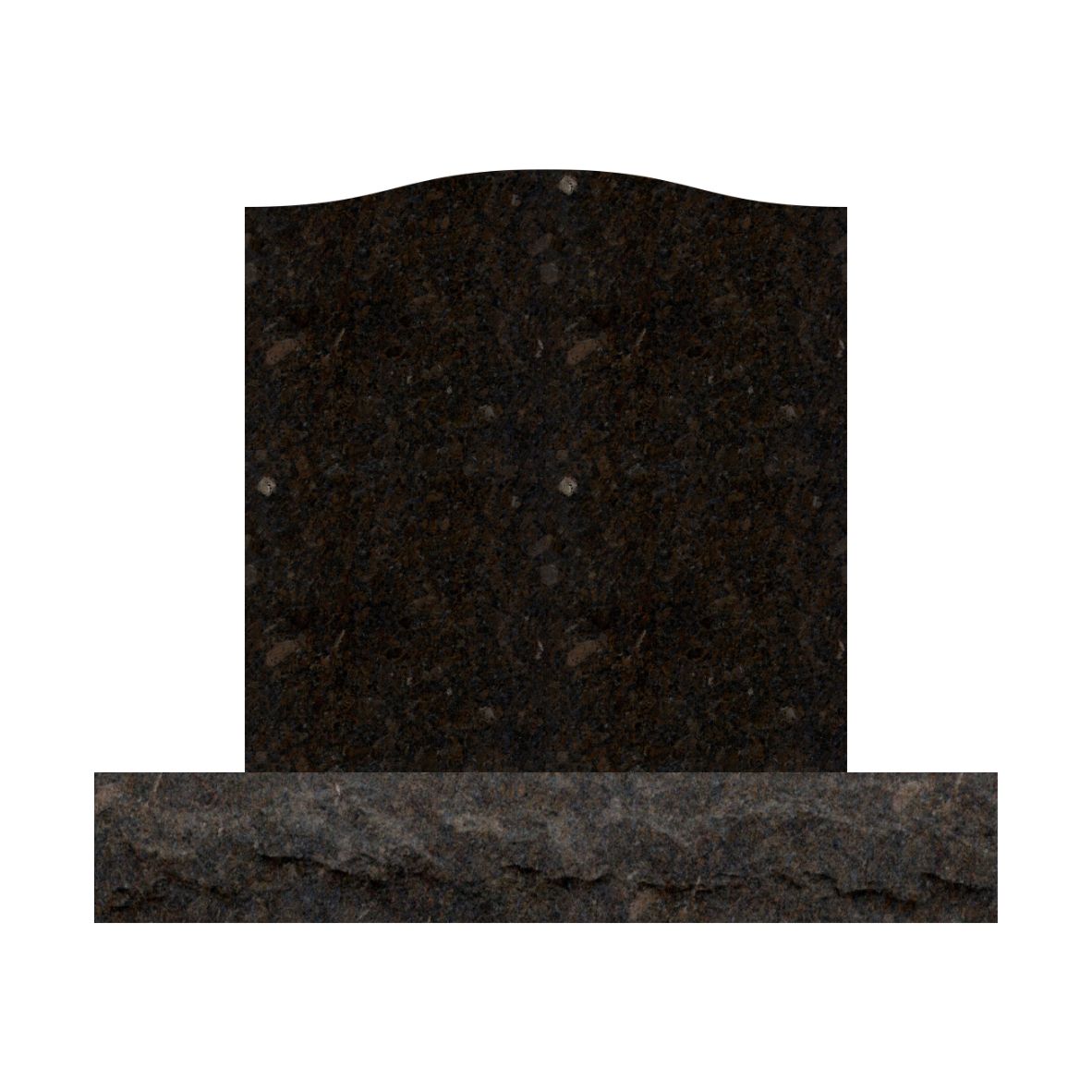 1Emerson Monument Company Onyx Storm Granite Upright Cemetery Memorial Blank