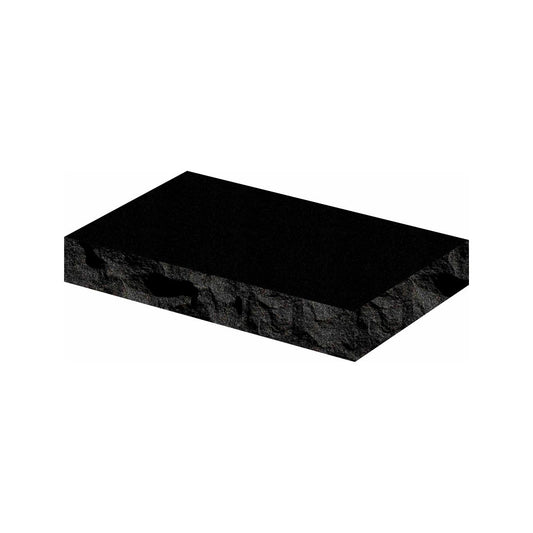 Emerson Monument Company Black Granite Flat Memorial Marker Headstone
