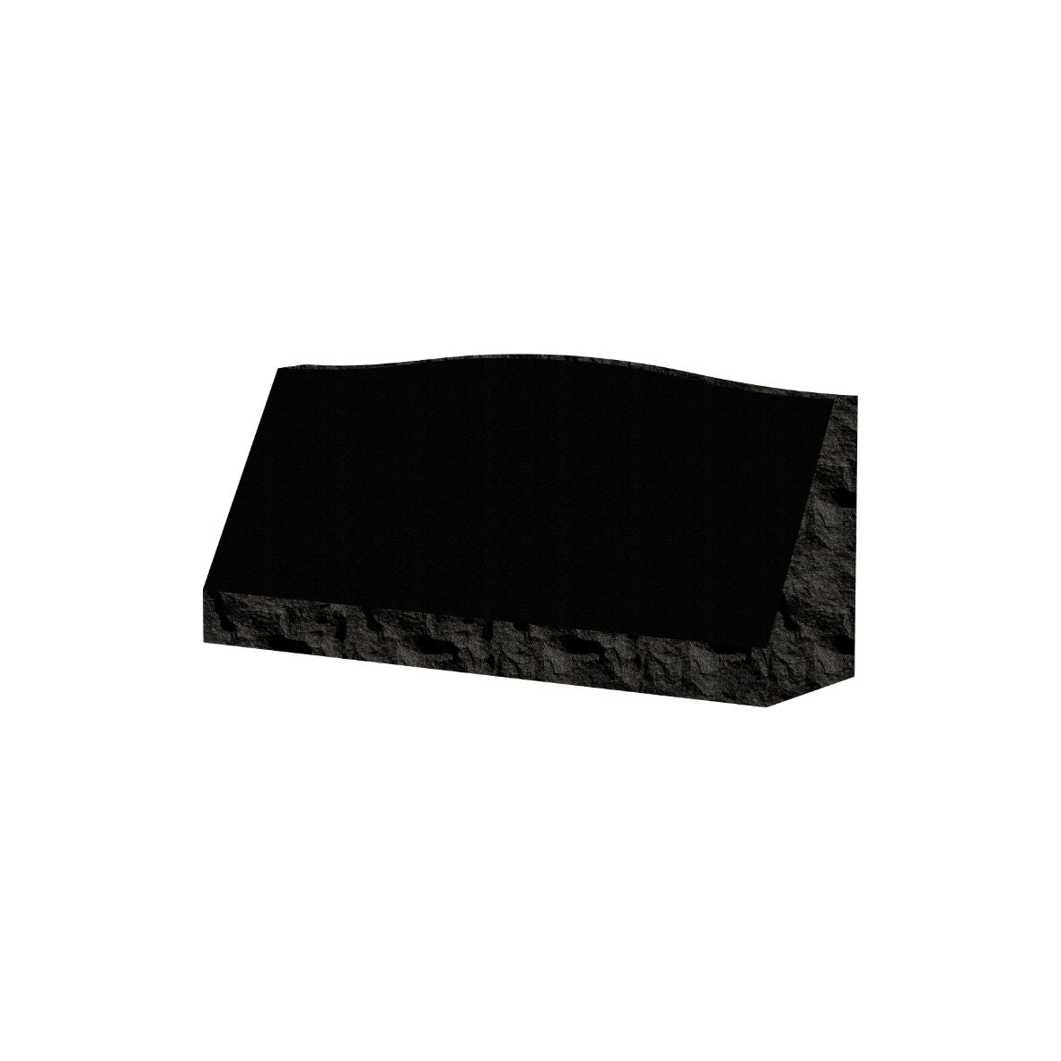 Emerson Monument Company Black Granite Slant Style Cemetery Headstone Memorial