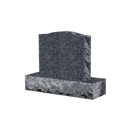 Emerson Monument Company Blue Pearl Granite Single Upright Memorial Headstone