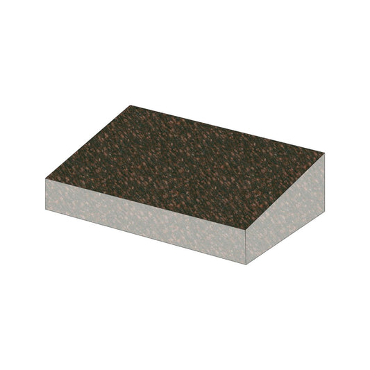 Emerson Monument Company Cat's Eye Granite Bevel Cemetery Marker Headstone 24"x12"x6"