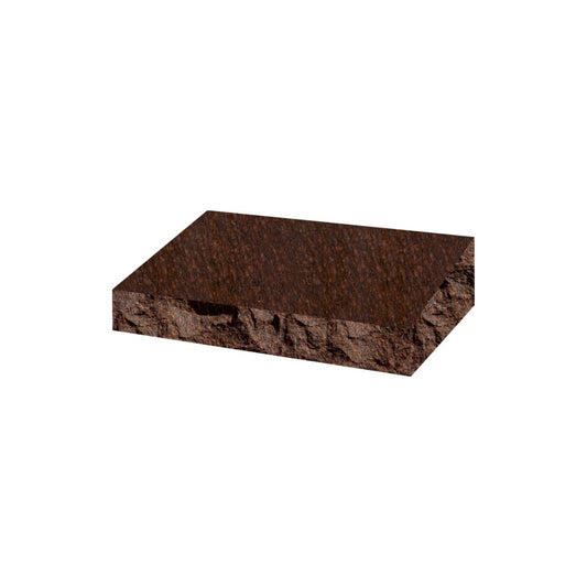 Emerson Monument Company Cat's Eye Red Granite Bevel Marker Memorial Headstone