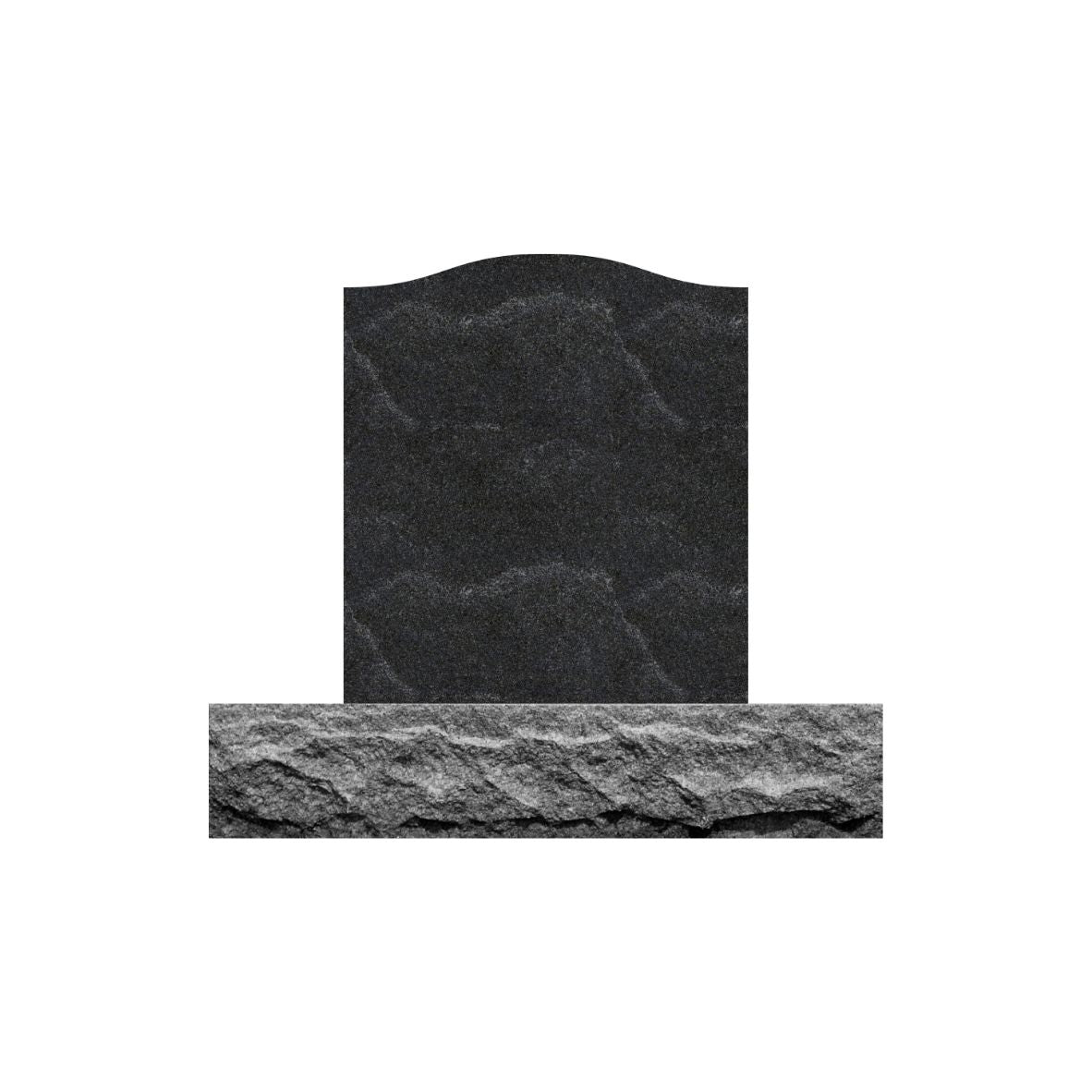 Emerson Monument Company Ebony Mist Granite Cemetery Memorial Headstone