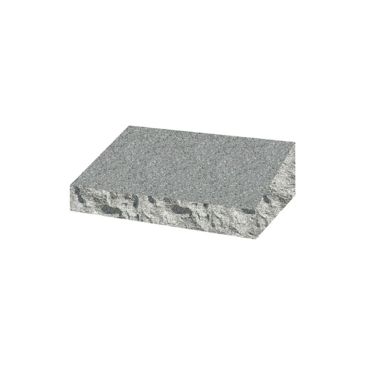 Emerson Monument Company Gray Granite Single Bevel Marker Memorial Headstone