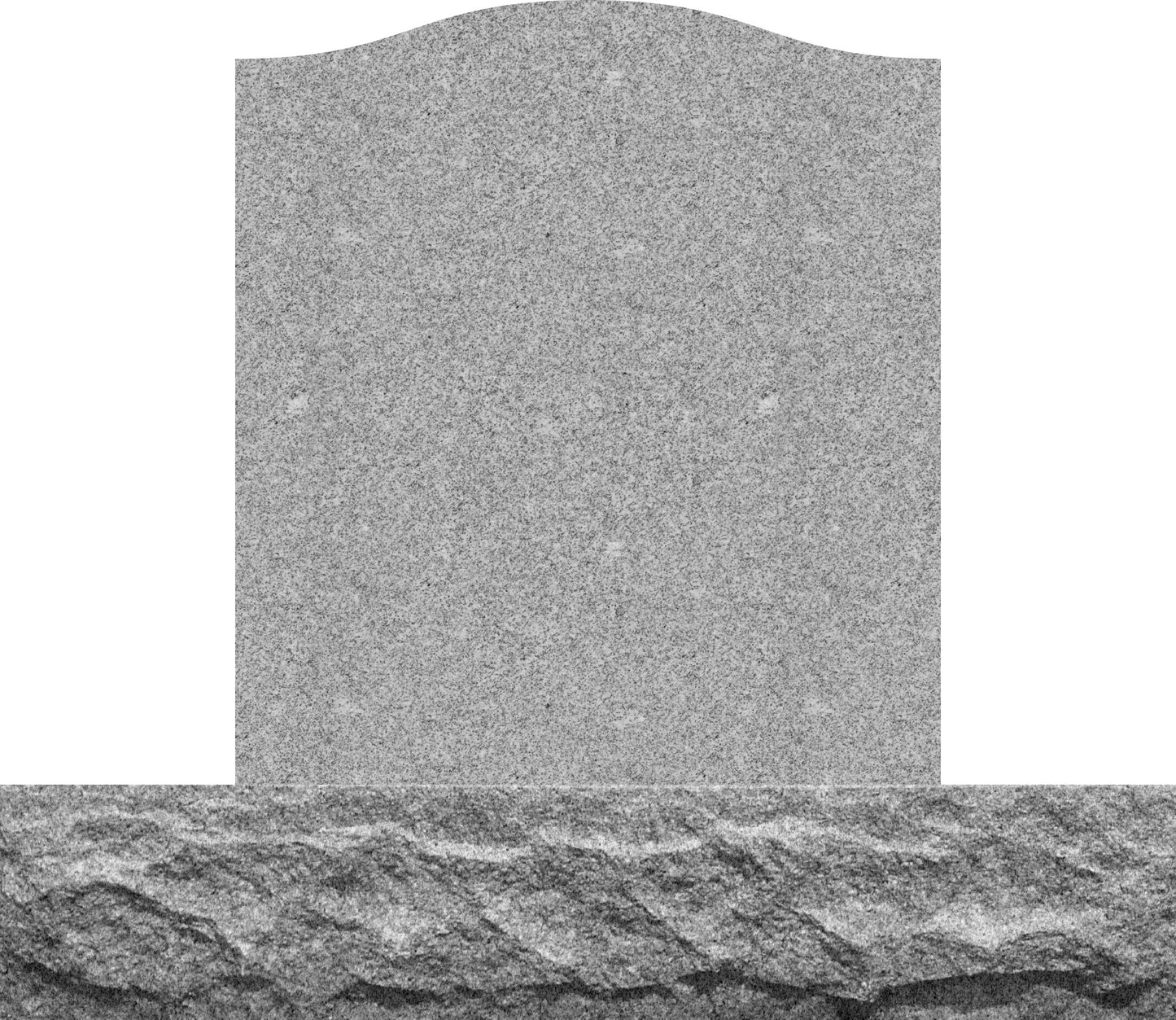 Emerson Monument Company Gray Granite Single Upright Monument
