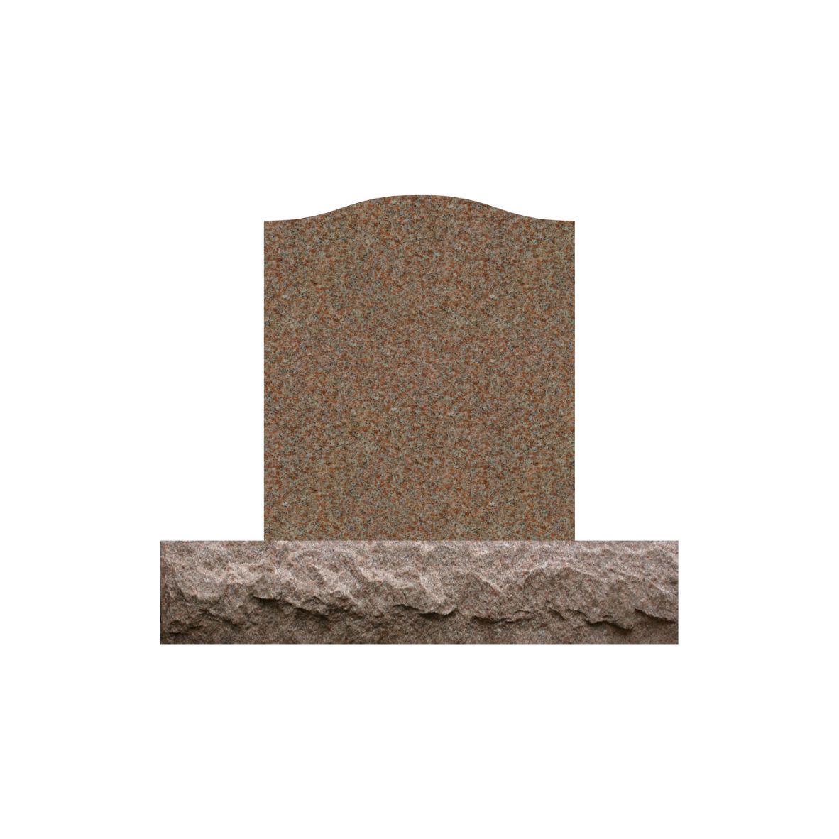 Emerson Monument Company Morning Rose Single Upright Cemetery Memorial  Headstone Blank