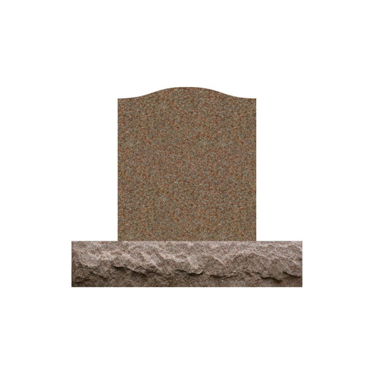 Emerson Monument Company Morning Rose Single Upright Cemetery Memorial  Headstone Blank