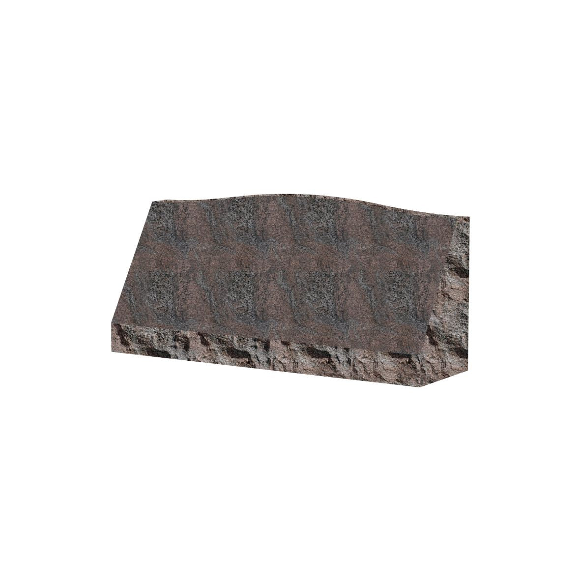 Emerson Monument Company Paradisio Granite Slant Style Cemetery Headstone Memorial