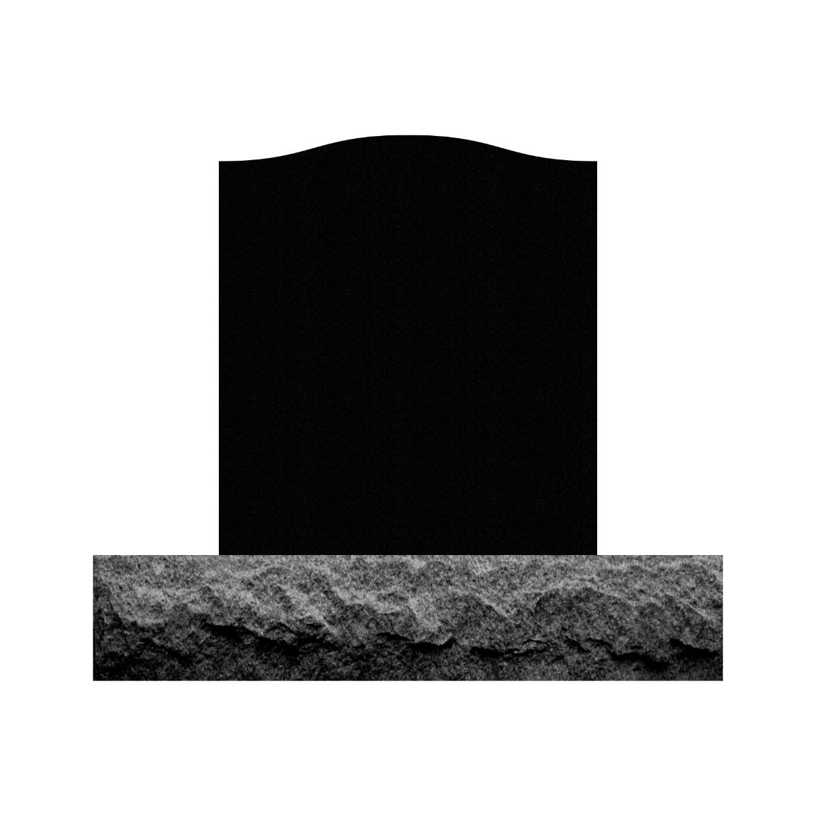 Emerson Monument Company Small Adult Upright Black Granite Cemetery Memorial Headstone