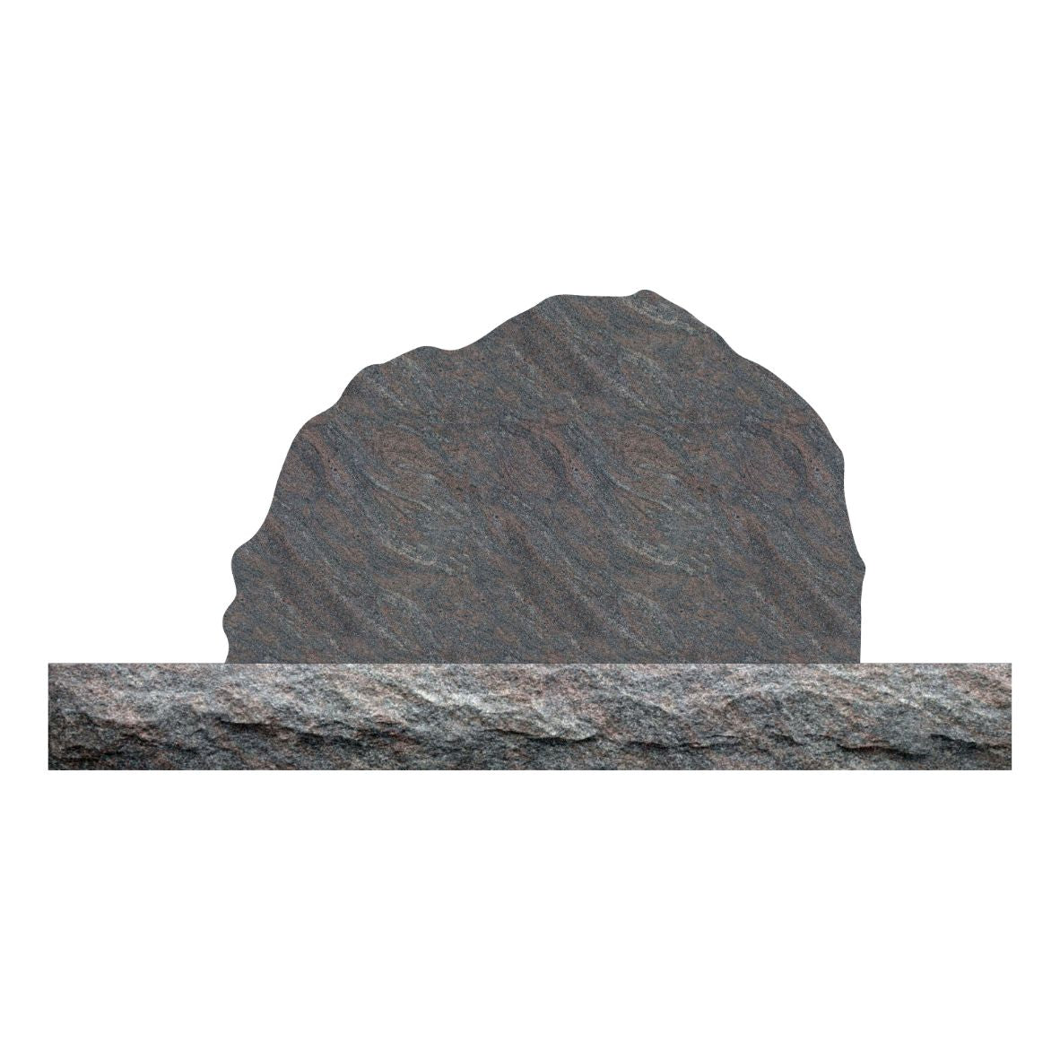 Emerson Monument Company The Cascading Boulder Cemetery Memorial in Paradisio Granite